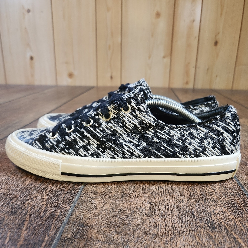 Converse Allstar Gemma Ox Black Egret Knit Low Top Women's Size 7 Chuck Taylor - Picture 2 of 12